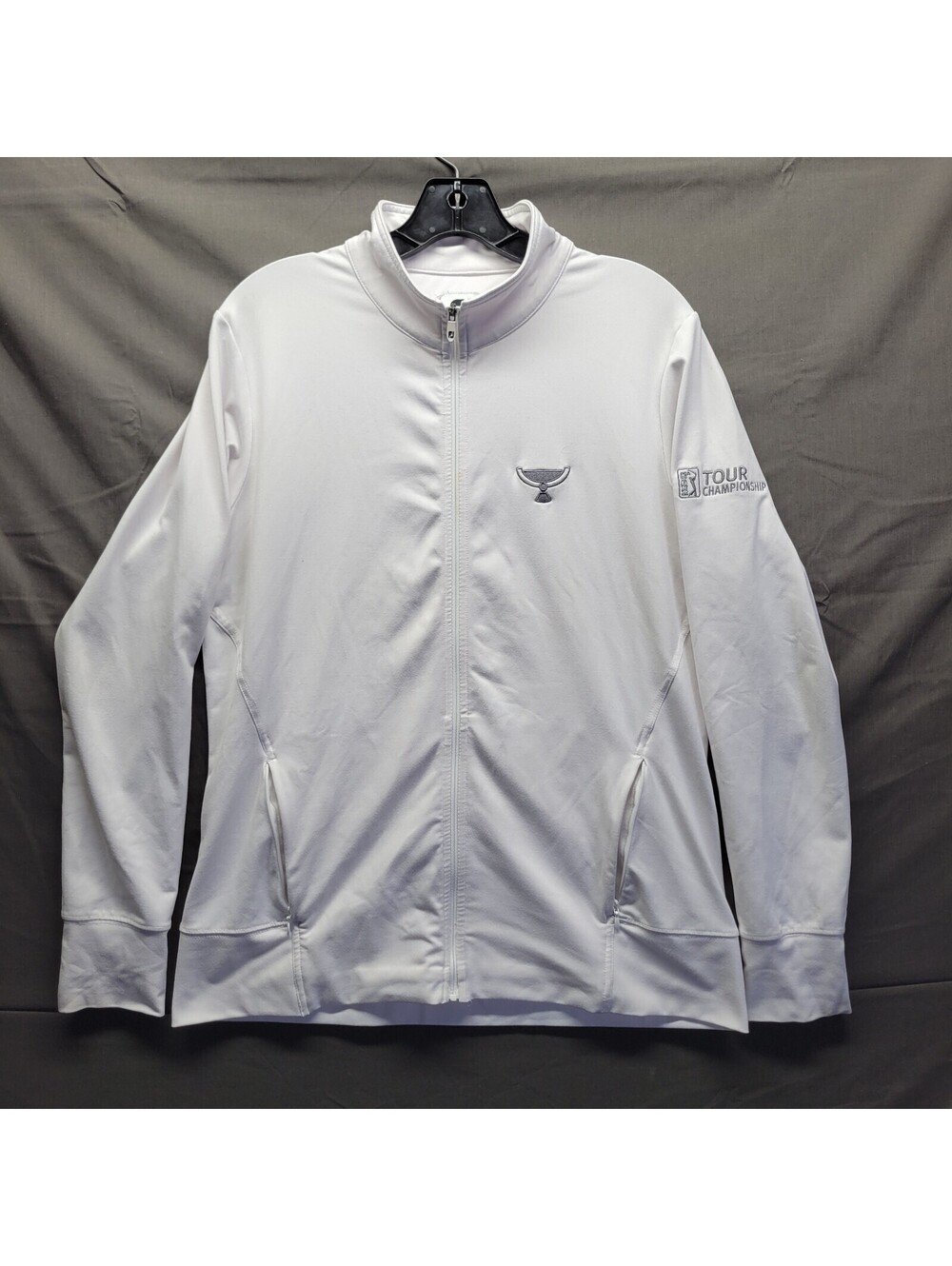 FJ Men's PGA Tour Championship White Long Sleeve Full Zip Sz M